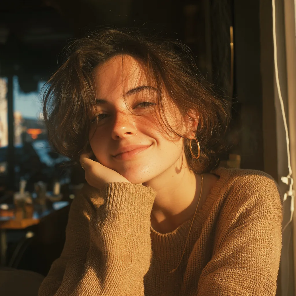 CamSoda AI generated portrait in soft evening light